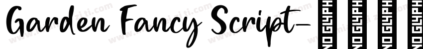 Garden Fancy Script字体转换